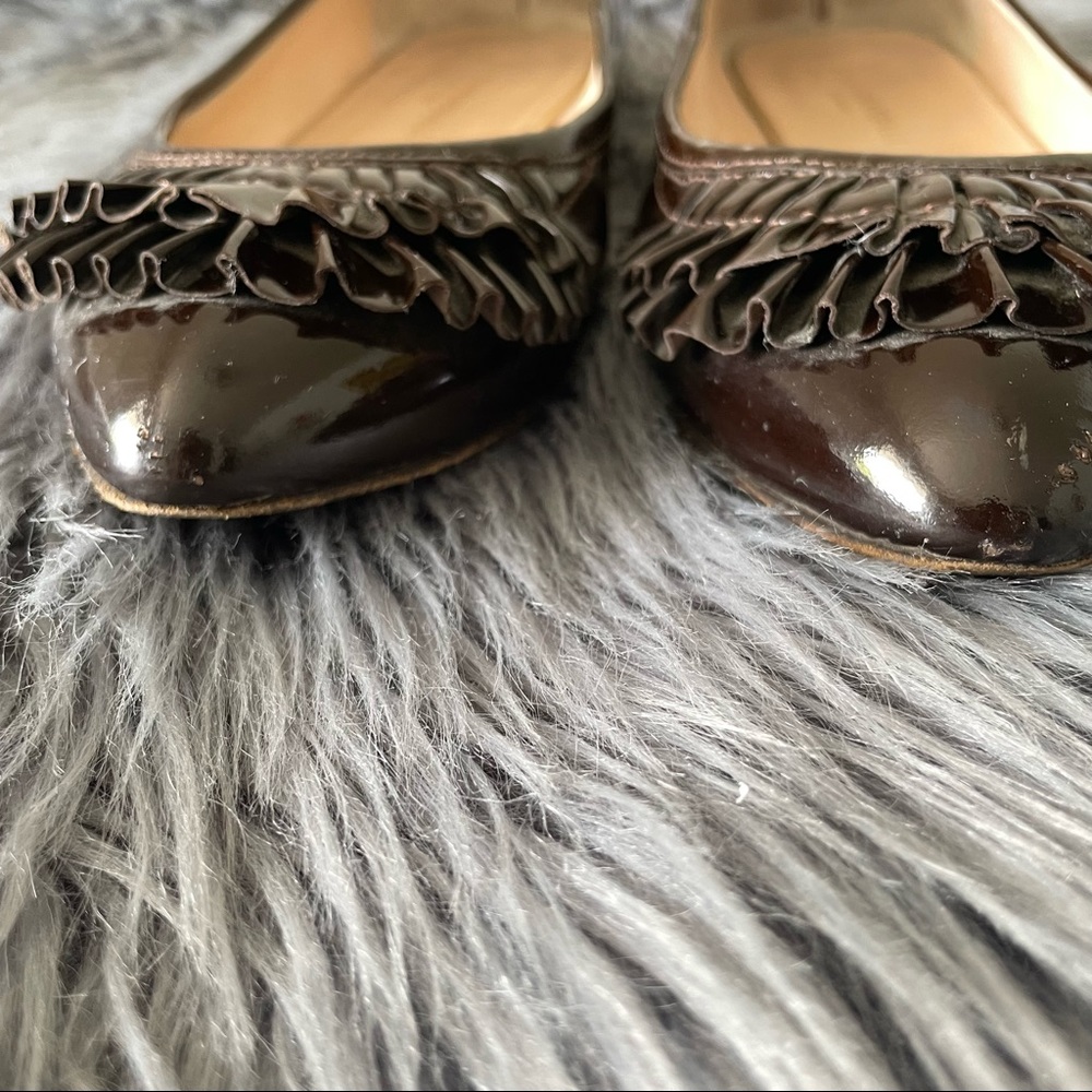 LOEFFLER RANDALL patent ruffle flats - Picture 4 of 11